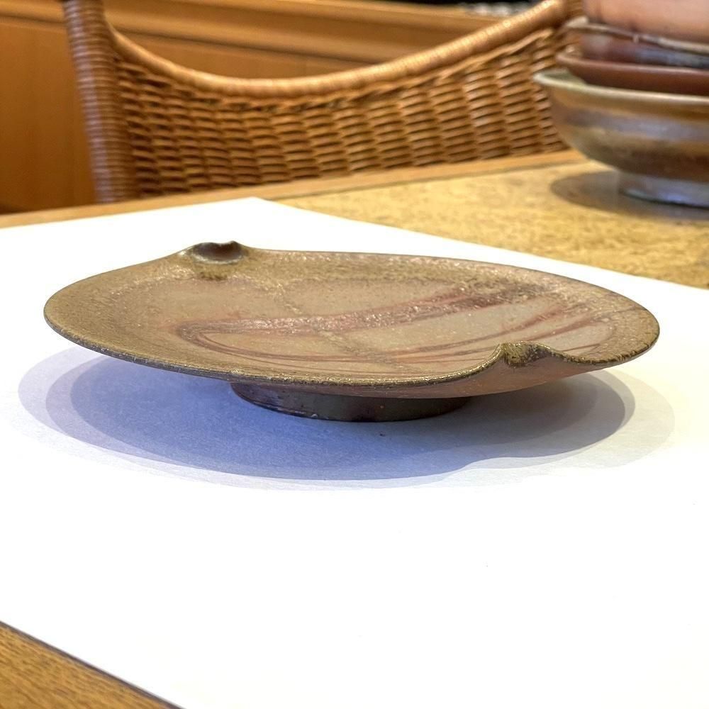 備前焼、小西陶古の皿 小西陶藏】18cm皿 - 陶古窯オンラインショップ