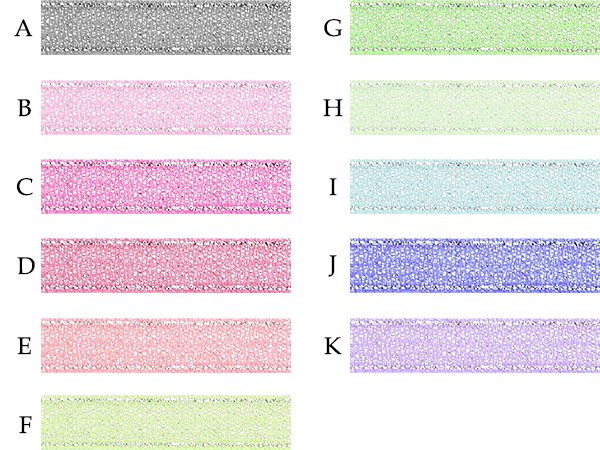 シルバーラメオーガンジーリボン無地１０ｍｍ幅 - リボン