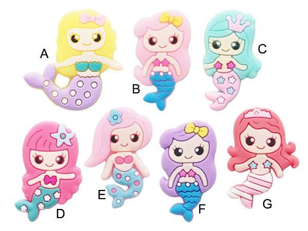 マーメイド柔らかゴム素材デコパーツをお探しなら！ -  グログランリボン、オーガンジー、サテンリボン、デコパーツ、ヘアアクセサリー資材、ランジェリー資材の通販　MATERIAL　BOX