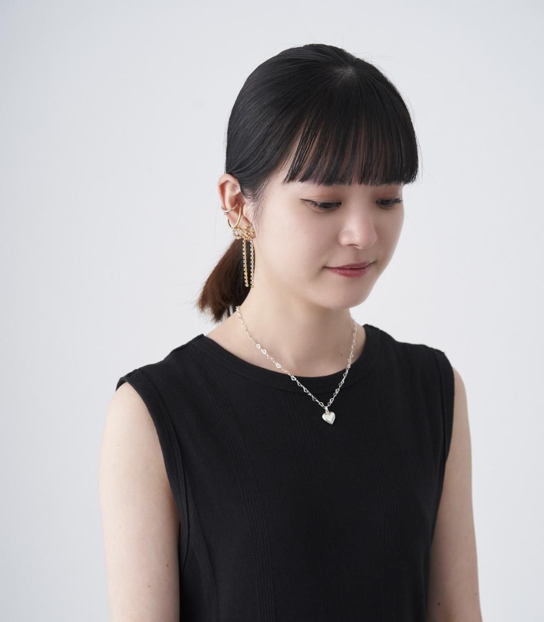 petite robe noire / NK000007 前にすすむネックレス シルバー petite robe noire / NK000007 前にすすむネックレス シルバー