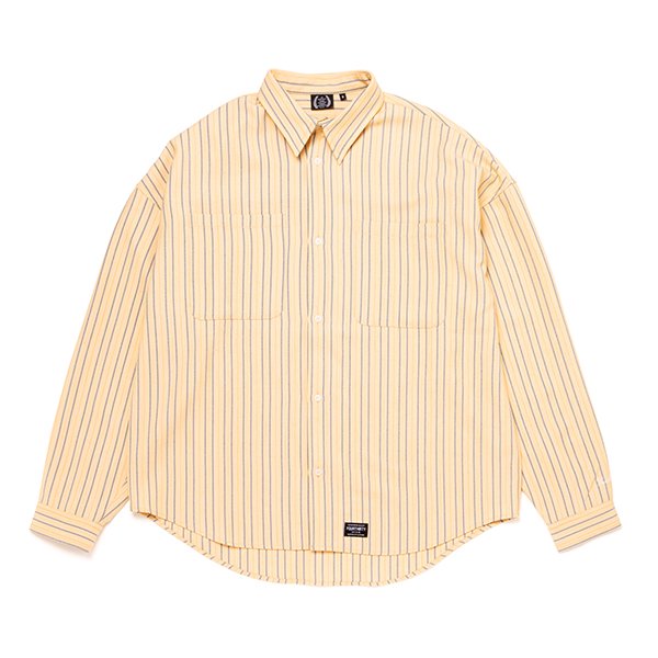 STRIPE BIG SHIRTS ロングスリーブ ストライプ ビッグ シャツ - シャツ