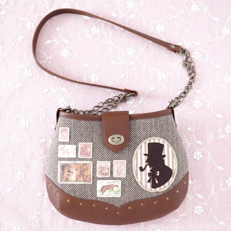 ハンドメイド ポシェット ☆日本製☆牛革☆お財布ポシェット☆カブセ☆ハンドル付き