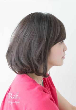 ウィッグ通販-ふんわり自然なリラックスボブ-根元グラデーション/ダークマットブラウン-ワイドつむじ型 商品画像1
