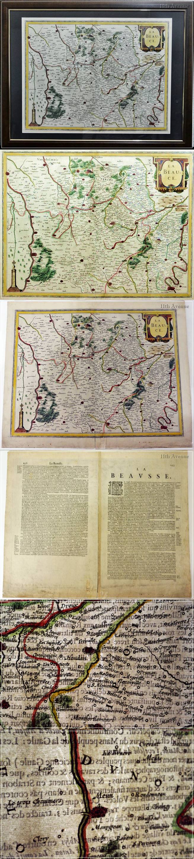 ヘンリカス・ホンディウス2世　La Beauce 地図