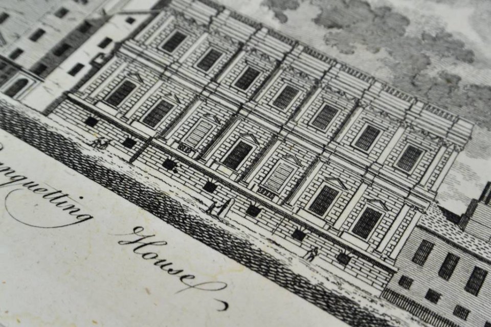 イギリス【アンティーク】Banquetting House 銅版画 1766年 - 西洋アンティーク 11th Avenue |  銀座のアンティーク専門店