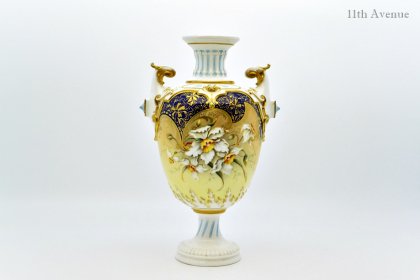 ロイヤルウースター【イギリス】 花文花瓶 1896年 - 西洋アンティーク 11th Avenue | 銀座のアンティーク専門店