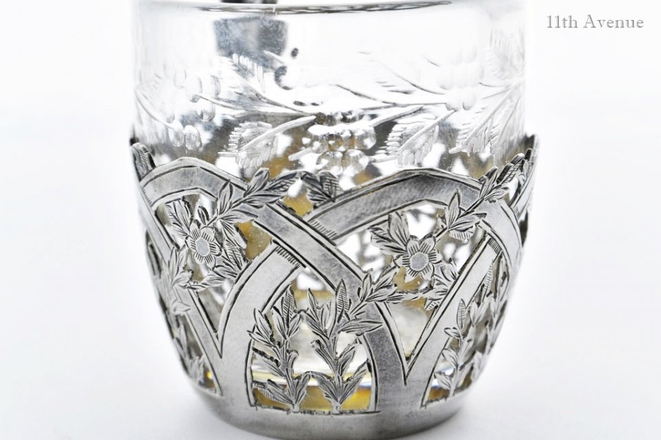 カルディヤック【フランス】 純銀とガラスのリキュールグラス - 西洋