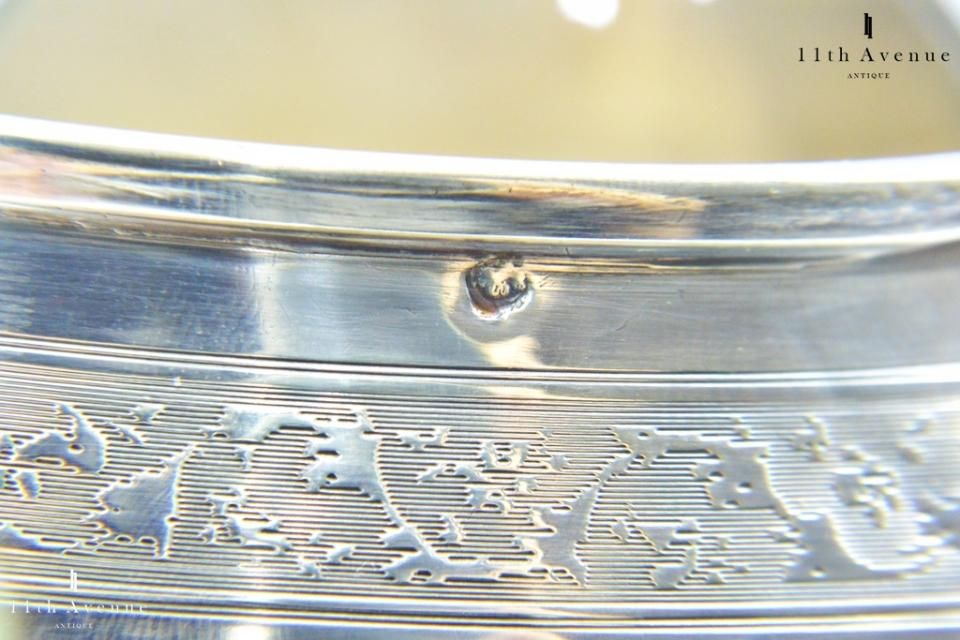 Chevron freres【フランス】純銀製カップ＆ソーサー - 西洋