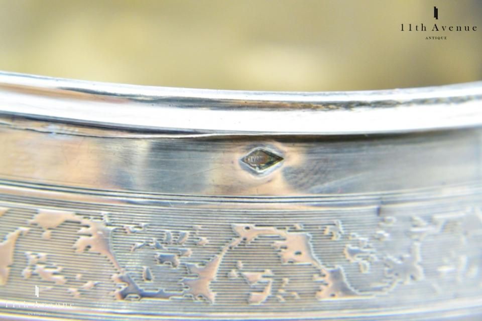 Chevron freres【フランス】純銀製カップ＆ソーサー - 西洋