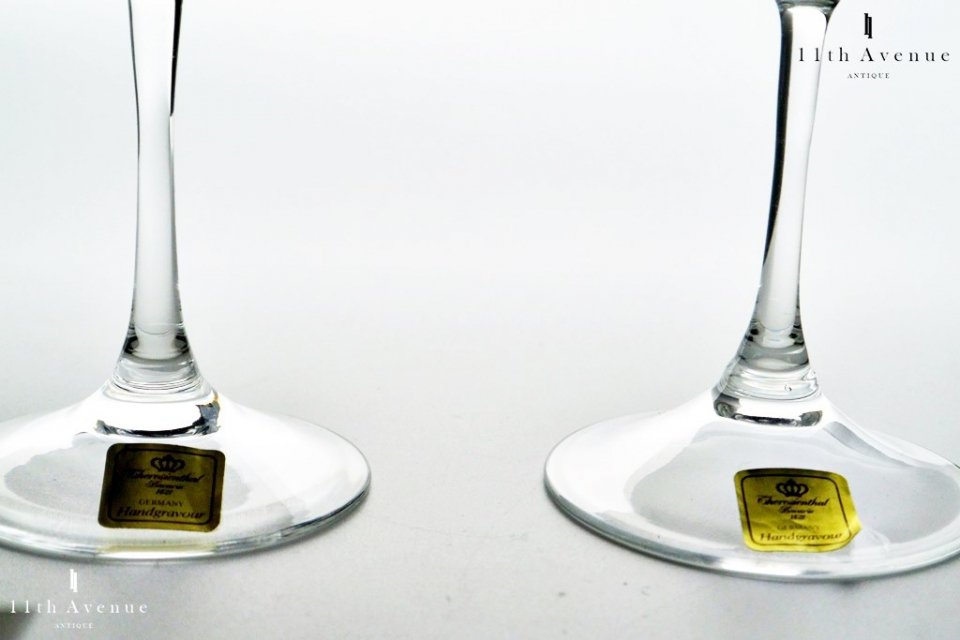 テレジアンタール　ガラス　コンポート　(ドイツ製）