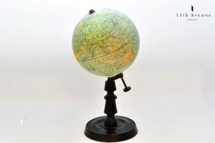 アンティーク地球儀フランス製1930〜40年代ヴィンテージ 虫眼鏡
