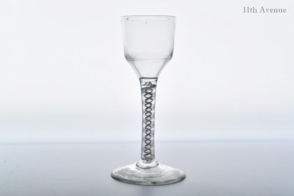 18世紀イギリスアンティークツイストグラス - 工芸品