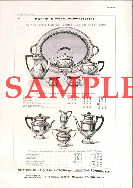 マッピン＆ウェッブ【Mappin&Webb】1896年 公式製品カタログ（デジタル 