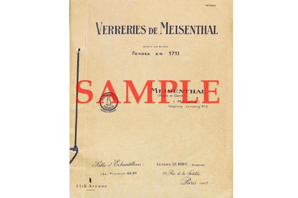 マイゼンタール【Meisenthal】1927年 公式製品カタログ（デジタル資料）