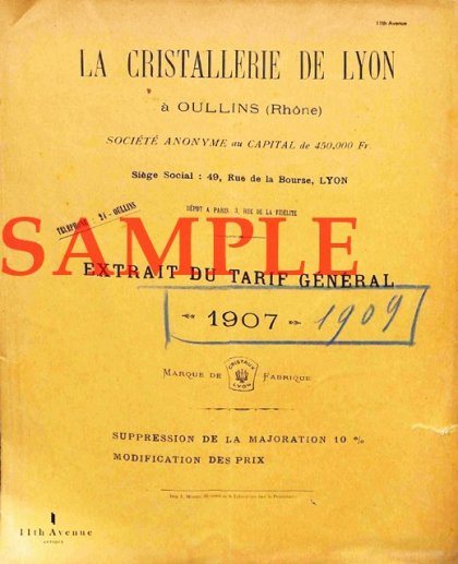 リヨン【Lyon】1907年 公式製品カタログ（デジタル資料）