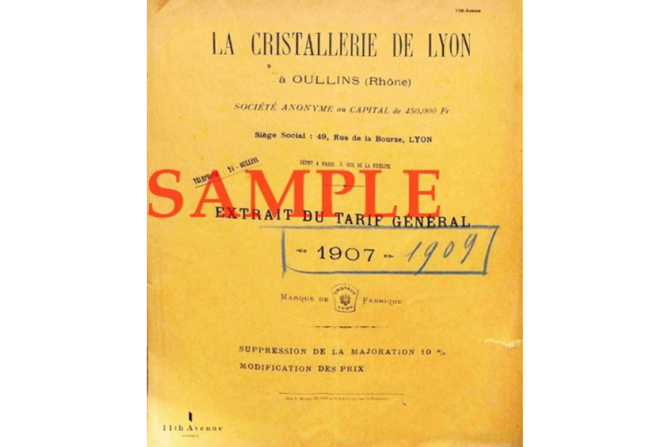 リヨン【Lyon】1907年 公式製品カタログ（デジタル資料）