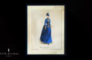 Paris-Toilette【フランス】ブルードレスのファッションプレート　1880年代