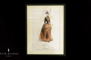 Gutman,Loew&Cie【フランス】グリーンドレスのファッションプレート　1880年代
