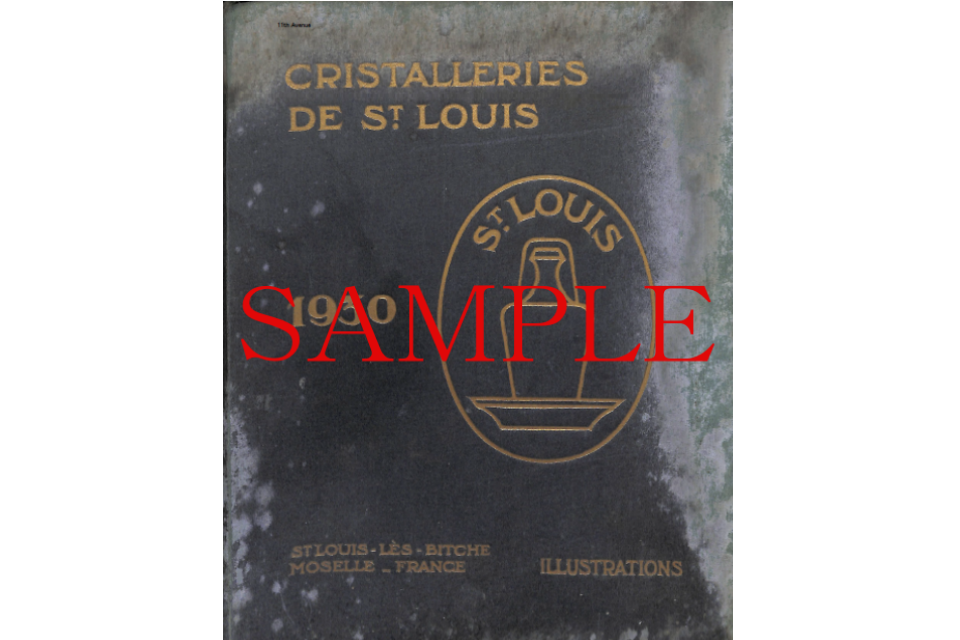サン・ルイ【St-Louis】1930年 公式製品カタログ（デジタル資料）