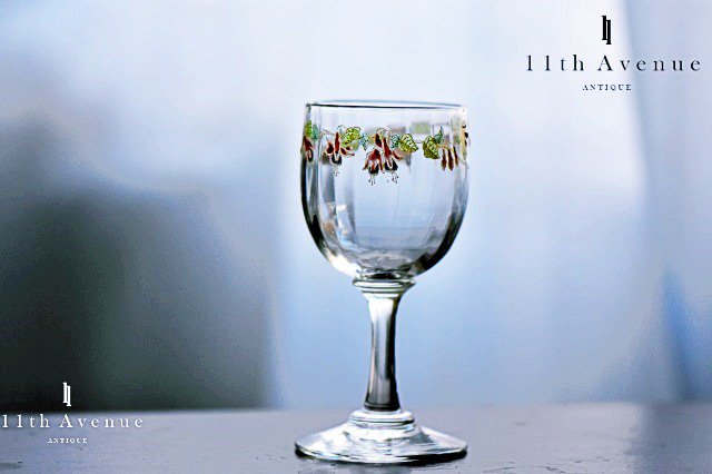 驚きの値段で】 菫の記念グラス ルグラ Cie ＆ LEGRAS 稀少 エナメル彩