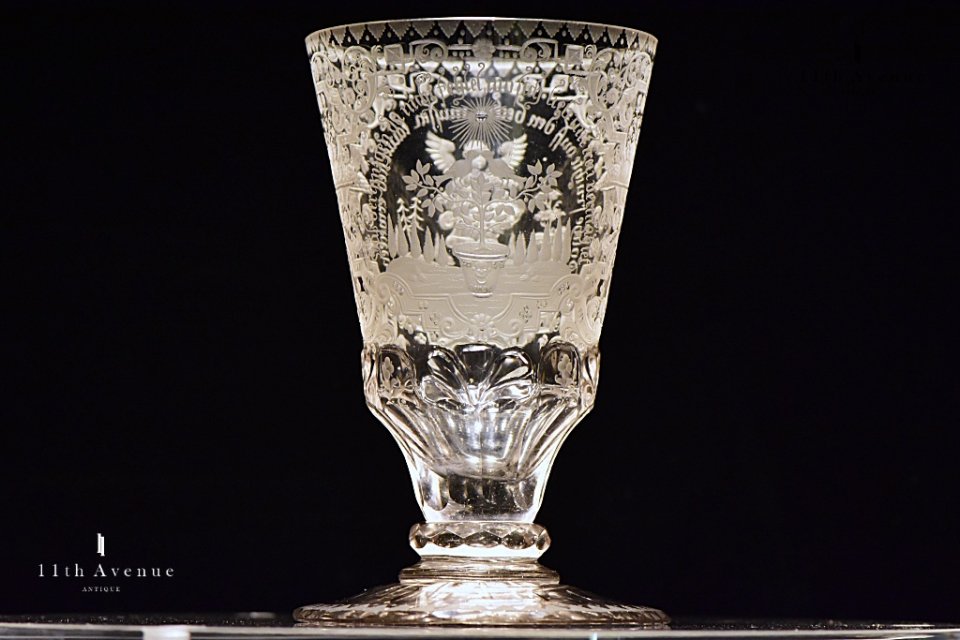 シレジア　エングレーヴィング装飾グラス≪Silesian engraved glass≫