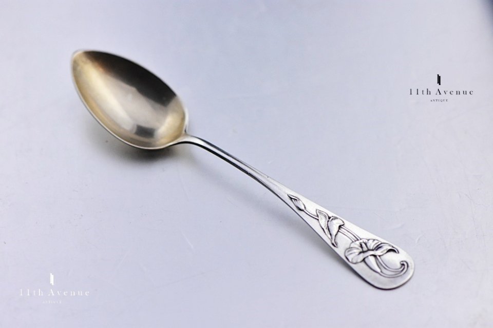 ドイツ 純銀製昼顔文スプーン≪Germany Jugendstil silver spoon≫