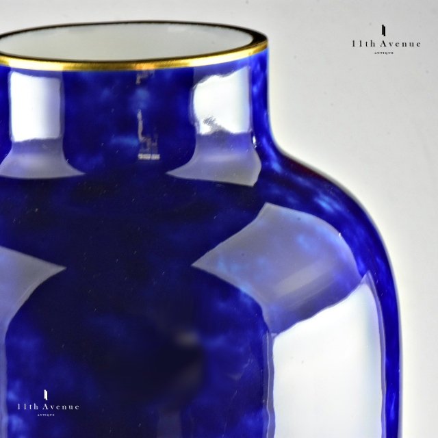 セーヴル ブルー（雲模様）装飾 花瓶 1898年 - 西洋アンティーク 11th 