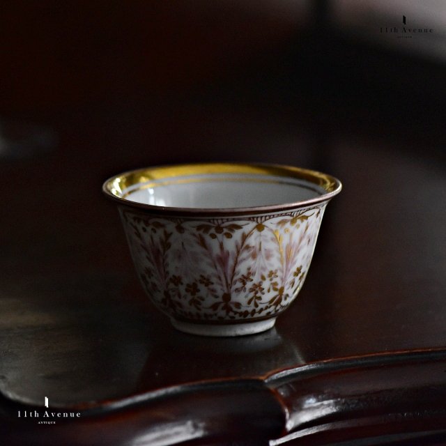 ドイツ　金彩トルココーヒーカップ（テュルケン・コプヒェン）　18世紀