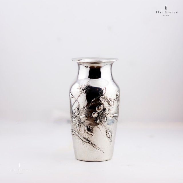 Jules Monney（フランス） シルバー製小花瓶　1890年頃