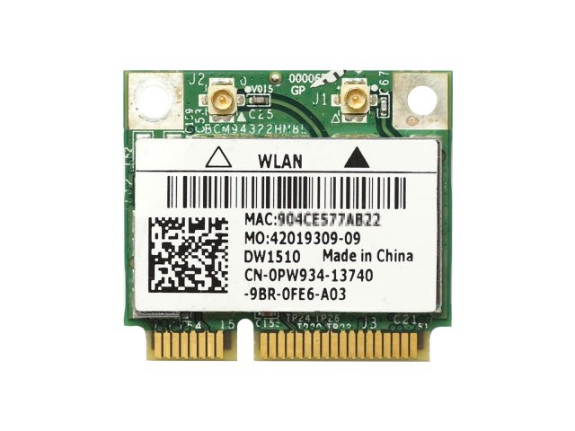 Dw1530 BCM43228 A/B/G/N Wireless Mini Pci-e Card Half Size USE for DELL 