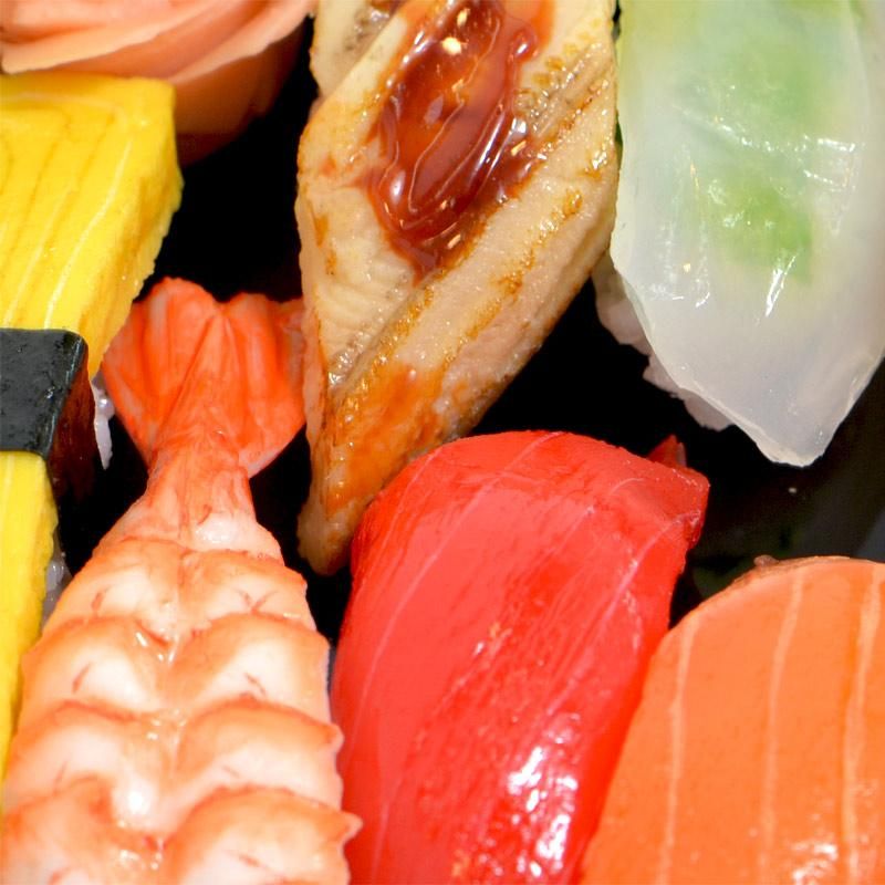元祖食品サンプル屋「にぎり寿司(桶)」