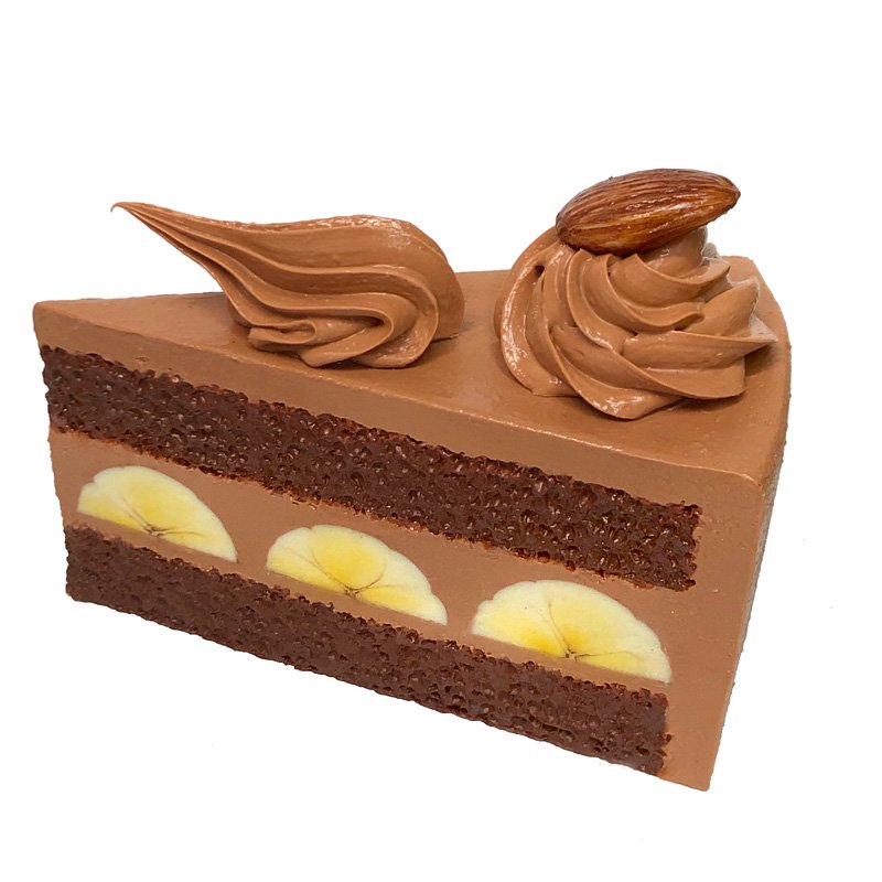 食品サンプル】チョコバナナケーキ（カットケーキ）【スイーツ】