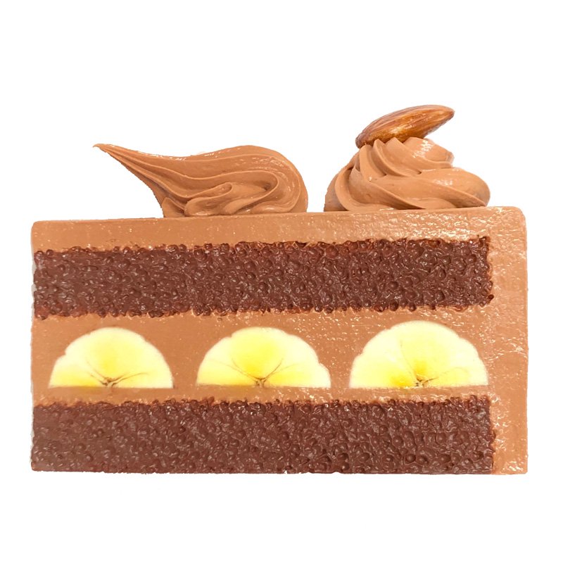 食品サンプル】チョコバナナケーキ（カットケーキ）【スイーツ】