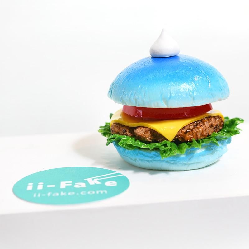食品サンプル】ブルーチーズバーガー【パン】 食品サンプル】ブルーチーズバーガー【パン】