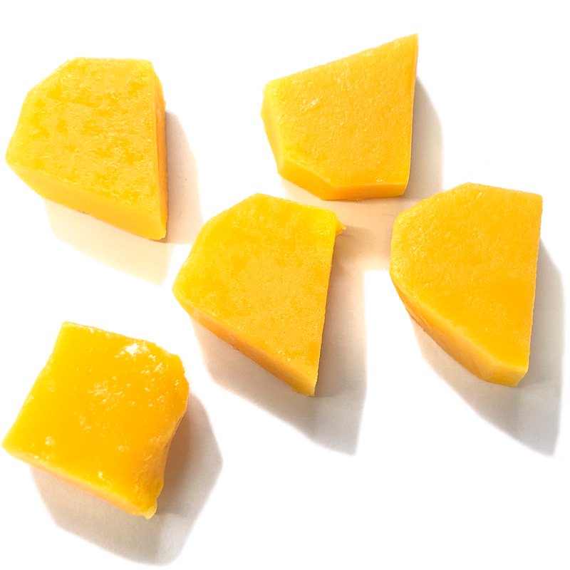 食品サンプル】小さくカットしたマンゴー ばら売り1片【フルーツ・パーツ】