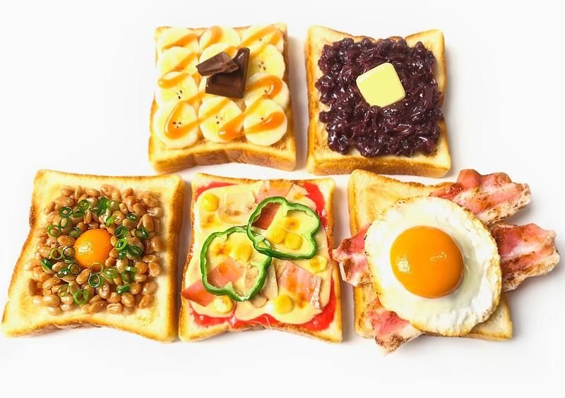 食品サンプル】トッピングトースト（納豆）【パン】