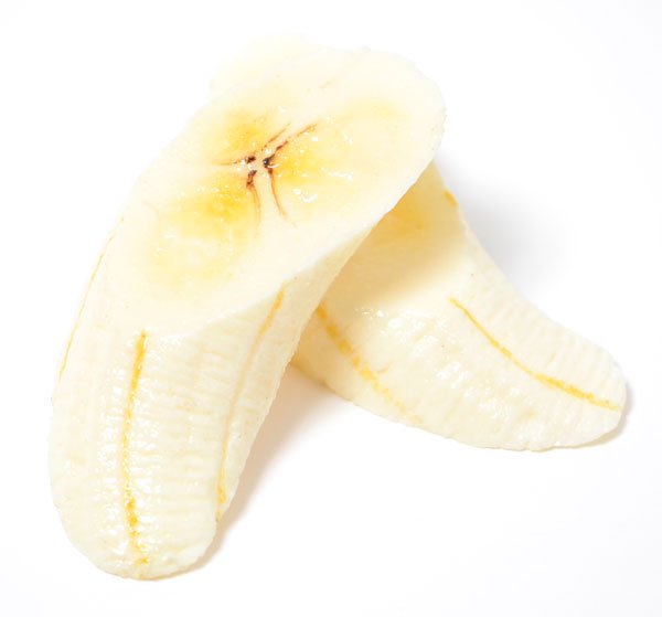【食品サンプル】カットバナナA（原寸）ばら売り1個【フルーツ・パーツ】