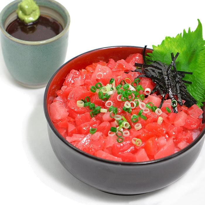食品サンプル】マグロづくし丼 （醤油だれ付き）【和食】 - fake