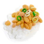 納豆ご飯のブローチ