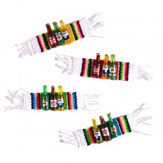 飾るもの 置くもの 小物  メキシコ ミニミニ ボトルマグネット サラペ付き 4色