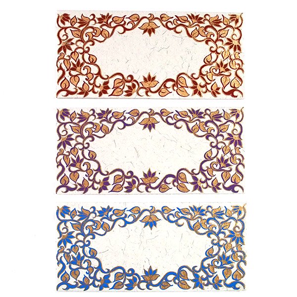 インド お花模様の封筒（5色）