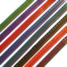 インド雑貨／ネパール雑貨 チロリアンテープ  模様 8色  幅1cm/1m ハンドメイド コラージュ素材