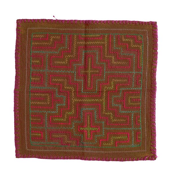 ペルー シピボ族 刺繍布 31×31（1点もの）