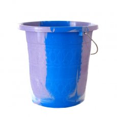 マーブリングプラスチック雑貨 セネガル プラスチックバケツ（ブルー 5リットル）