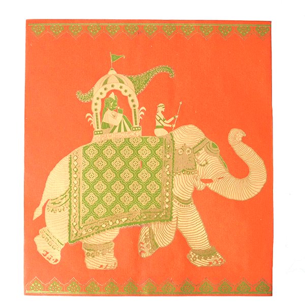 インド chimanlals（チマンラール） 封筒 VISHAL ゾウ（29.5cm×27cm）【画像4】