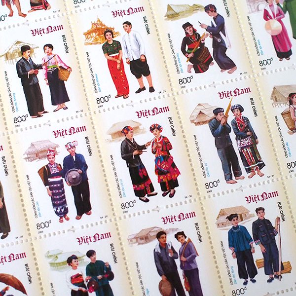 ベトナム民族切手シート