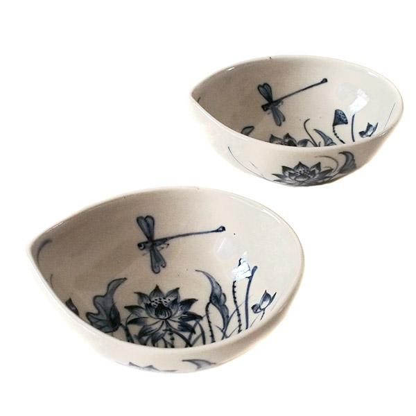 バッチャン焼 菊花色絵大鉢 31cmボウル 高級 手描き 大鉢 ベトナム