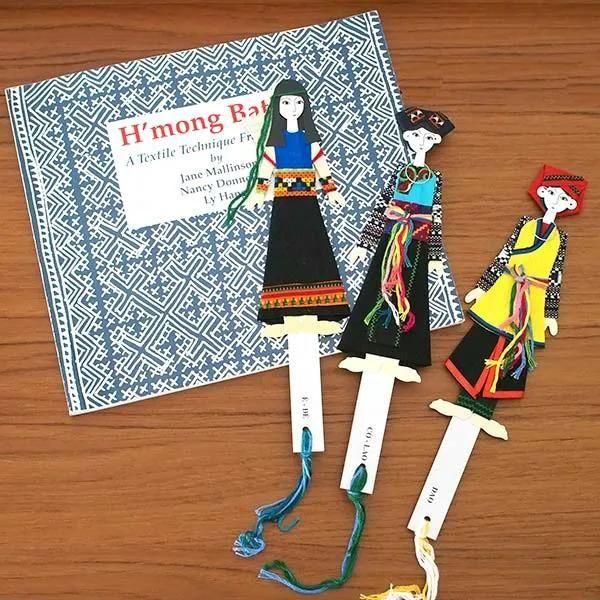 少数民族衣装　小物 ベトナム 少数民族しおり 伝統衣装がかわいい ハンドメイド