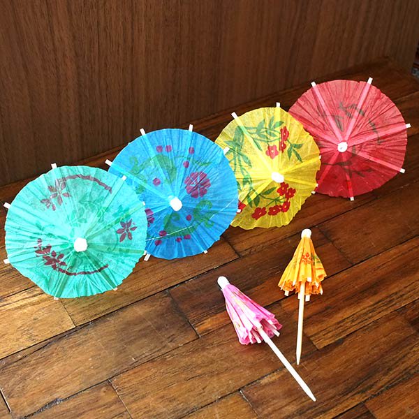 ベトナム パラソル 傘 ピック（6本セット）キッチュ かわいい【画像5】