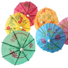 飾るもの 置くもの ベトナム パラソル 傘 ピック（６本セット）キッチュ かわいい